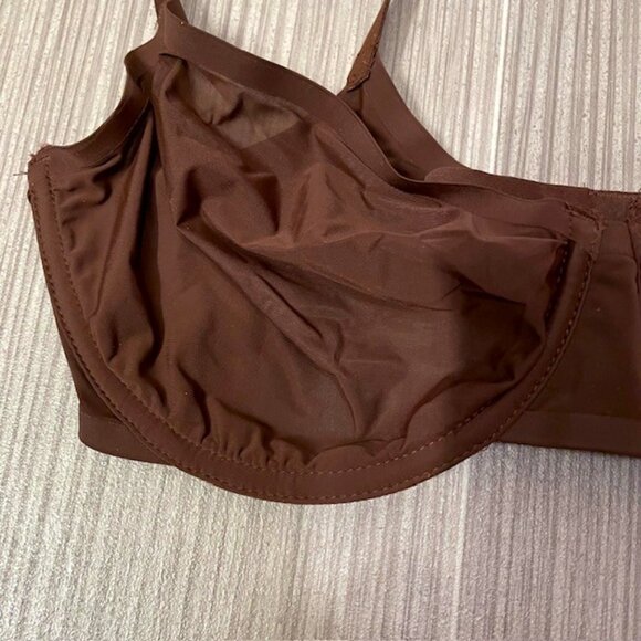 NWT Aerie Smoothez Brown Unlined Full Coverage Underwire Bra 32DDD - Picture 3 of 11